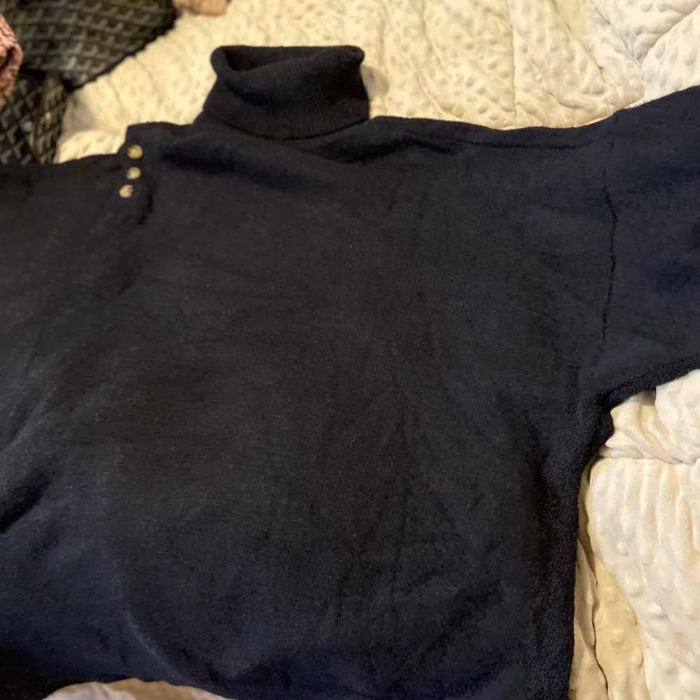Oversized Sweater with Button Detail